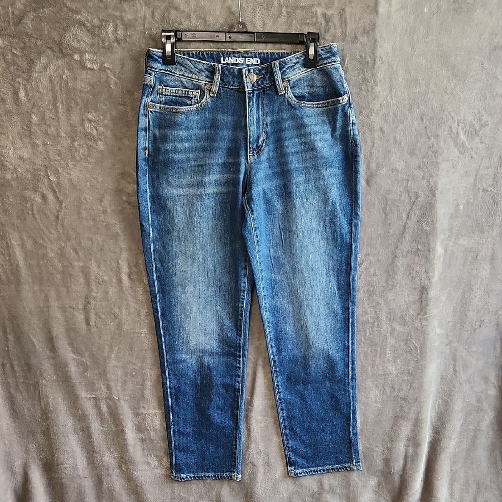 Lands' End Blue Denim Jeans Size 6 Petite